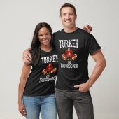 Turkey And Touchdowns Thanksgiving American Footba T-Shirt (Unisex)