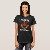Turkey And Touchdowns Thanksgiving American Footba T-Shirt (Vorne ganz)