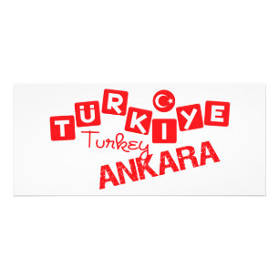 TÜRKEY ANKARA Rackkarte - anpassen Werbekarte