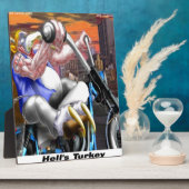 Turkey Biker Funny Fotoplatte (Seite)