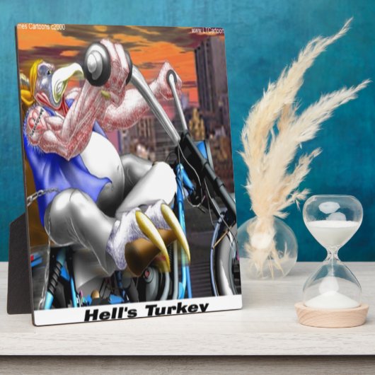 Turkey Biker Funny Fotoplatte (Seite)