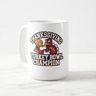 Turkey Bowl Champion Game Day Food Football Fun Kaffeetasse