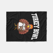 Turkey Bowl Erntedank Funny Football Game-Geschenk Fleecedecke (Vorderseite (Horizontal))