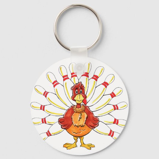 Turkey Bowler Schlüsselanhänger (Vorderseite)