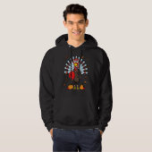 Turkey Bowling Hello Fall Cute Turkey Bowling Squa Hoodie (Vorne ganz)