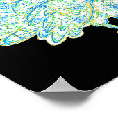 Turkey Chinoiserie Floral Coquette Bow Gobble Than Poster (Ecke)