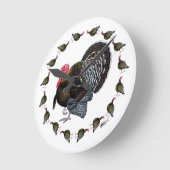 Turkey Circle Runde Wanduhr (Winkel)