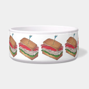 Turkey Club Sandwich Restaurant Diner Feinschmecke Napf