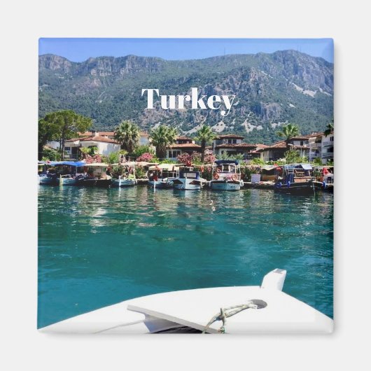 Turkey coastal town magnet (Vorne)