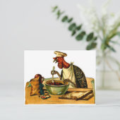 Turkey Cook Postkarte (Stehend Vorderseite)