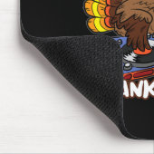 Turkey DJ Erntedank Day Cool Fall Dance Music D Mousepad (Ecke)