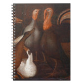 Turkey Ducks Pigeon Erntedank Notebook Notizblock (Vorderseite)