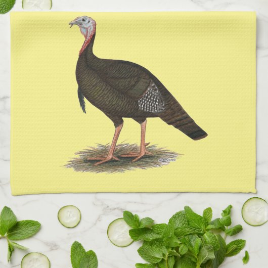 Turkey: Eastern Wild Tom Geschirrtuch (Gefaltet)