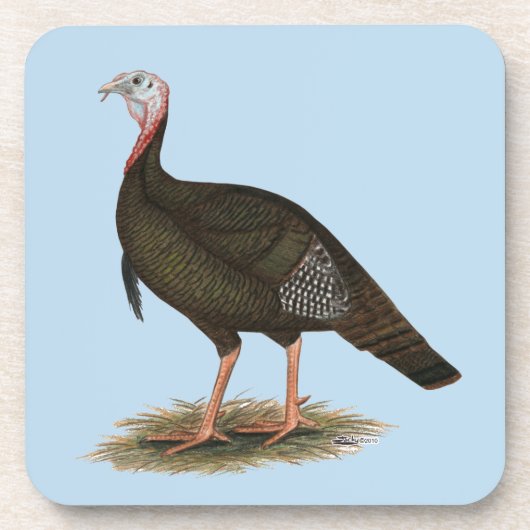 Turkey: Eastern Wild Tom Getränkeuntersetzer (Vorderseite)