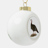 Turkey: Eastern Wild Tom Keramik Kugel-Ornament (Links)