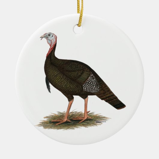 Turkey: Eastern Wild Tom Keramik Ornament (Vorne)