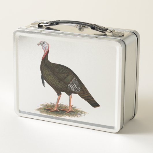 Turkey: Eastern Wild Tom Metall Brotdose (Rückseite)