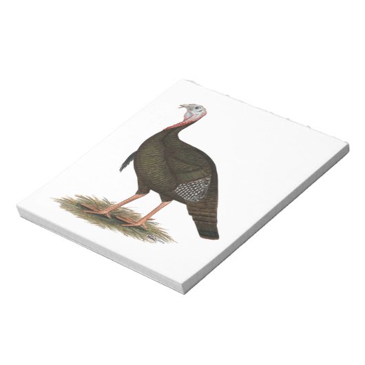 Turkey: Eastern Wild Tom Notizblock (Rotiert)