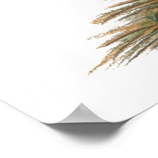 Turkey: Eastern Wild Tom Poster (Ecke)