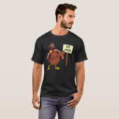 Turkey Eat Pizza Adult Vegan Kids Thanksgiving 9 T-Shirt (Vorne ganz)