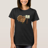 Turkey Eat Pizza Adult Vegan Kids Thanksgiving T-Shirt (Vorderseite)