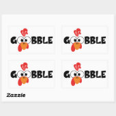 Turkey Face Gobble Stickers (Blatt)