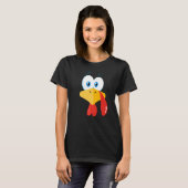 TURKEY FACE  Kids Adult Halloween Thanksgiving T-Shirt (Vorne ganz)