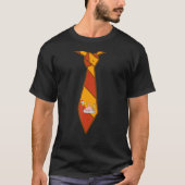 Turkey Face Tie Happy Thanksgiving Day Holiday Des T-Shirt (Vorderseite)