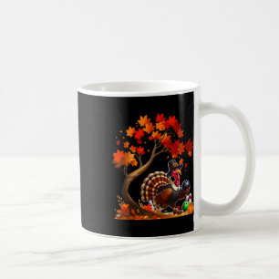 Turkey Fall Tree Erntedank Bowling Lover Player Kaffeetasse