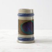 Turkey Feather Gray / Blue 22 oz Stein Bierglas (Mittel)
