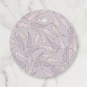 Turkey & Feathers Fall Girl Babydusche Vielen Dank Geschenkanhänger (Rückseite)