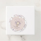 Turkey & Feathers Fall Girl Babydusche Vielen Dank Geschenkanhänger (Beispiel)