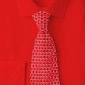 Turkey Flag Brick Pattern Krawatte