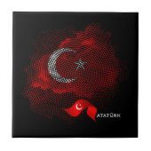 Turkey flag fliese (Vorderseite)