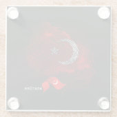 Turkey flag glasuntersetzer (Rückseite)