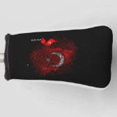 Turkey flag golf headcover (Vorderseite)