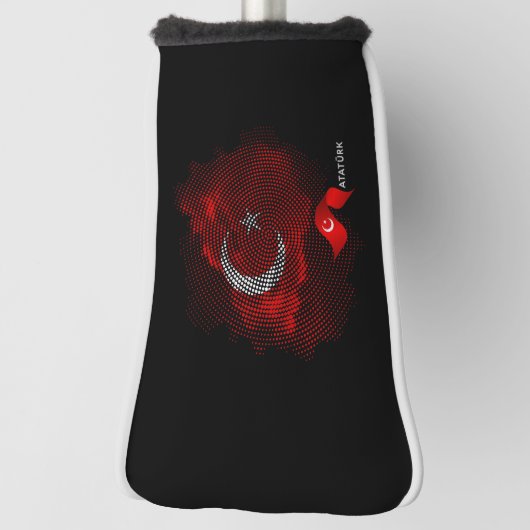 Turkey flag golf headcover (Rotieren 90)