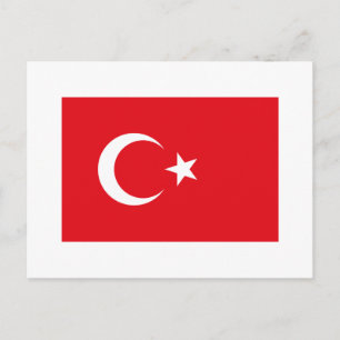 Turkey FLAG International Postkarte