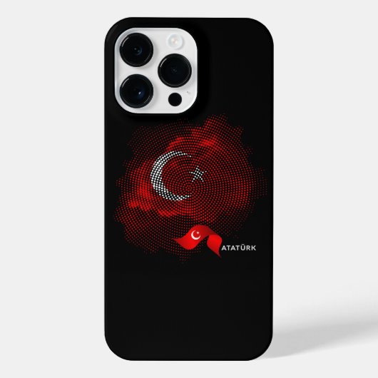 Turkey flag iPhone hülle (Rückseite)
