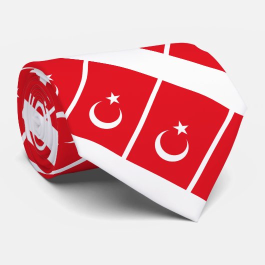 Turkey Flag Krawatte (Gerollt)