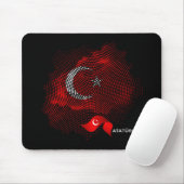 Turkey flag mousepad (Mit Mouse)