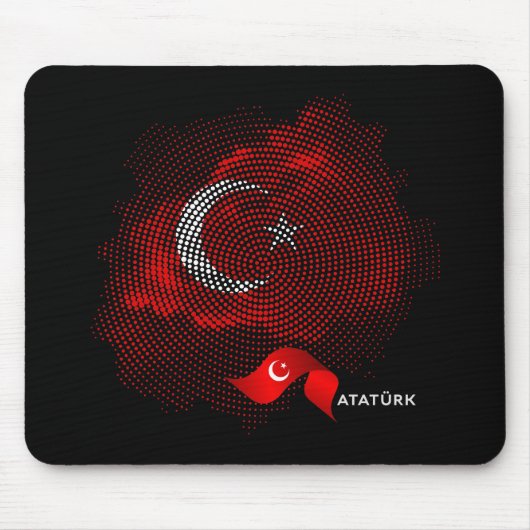 Turkey flag mousepad (Vorne)