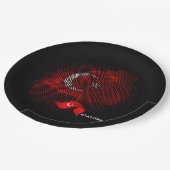 Turkey flag pappteller (Schrägansicht)