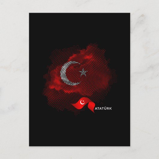 Turkey flag postkarte (Vorderseite)