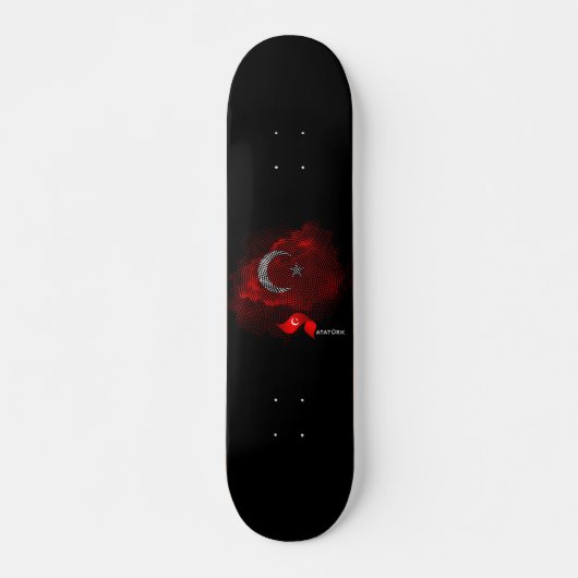 Turkey flag skateboard (Vorne)