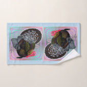 Turkey Floral Bronze Tom Badhandtuch Set (Handtuch)