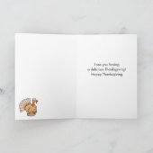 Turkey Fortune Teller Erntedank Karte (Innenseite)