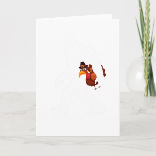 Turkey Funny Thanksgiving Day Karte (Vorderseite)