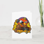 Turkey Gamer Funny Erntedank Coole Videospiele G Karte (Vorderseite)