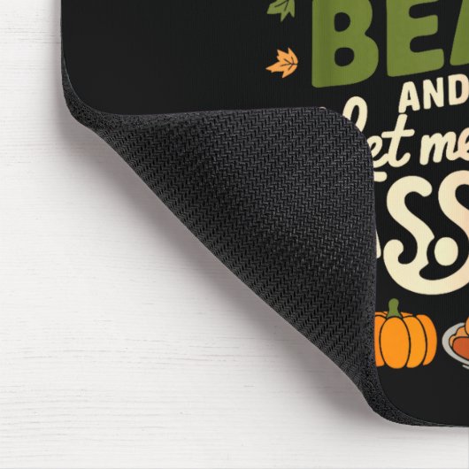 Turkey Gravy Beans And Rolls Cerole Funny Thanksgi Mousepad (Ecke)